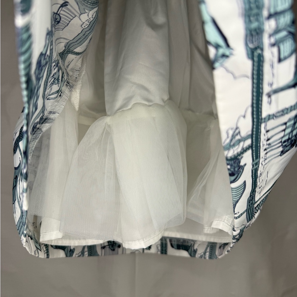 NWT Janie & Jack Horse Stable Print Dress Size 4 - Picture 6 of 9